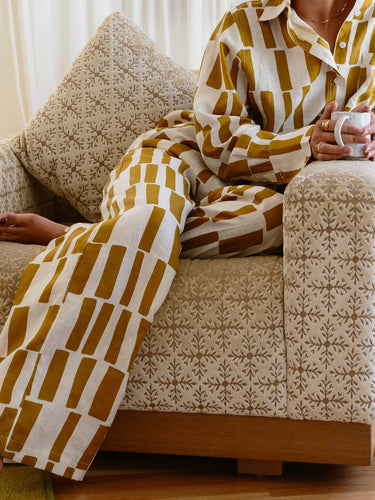 KENI Sleepwear silk and linen pants – Elegant and comfortable silk and linen pyjama pants for luxurious relaxation