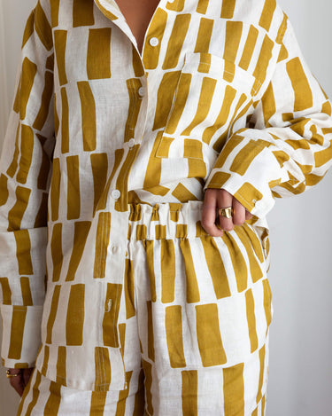 Pebbles linen shirt relaxed fit for comfort and easy styling with matching pants