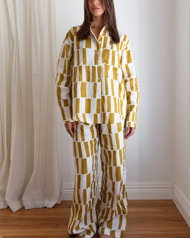 Full length Pebbles linen shirt relaxed fit and beautiful matching pants