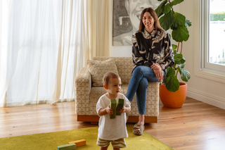 Keely and her daughter Leni for KENI Sleepwear photoshoot