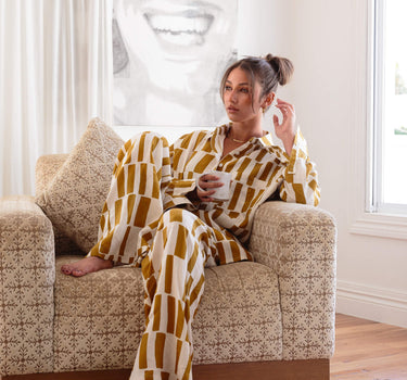 Pebbles linen pants extra long and comfortable for sleep and lounging